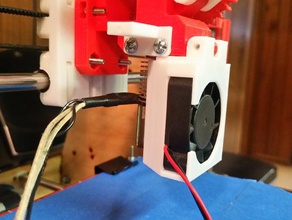 pico hotend 40mm fan shroud i3 rework extruder 3d printer parts mount cooling 3d print model - Mito3D