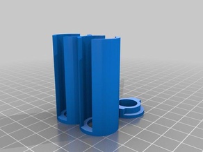 coin storage tubes cap 2x1 organization customized 3d print model - Mito3D