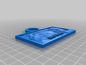 luiz 2 d a arte personalizado 3d print model - Mito3D