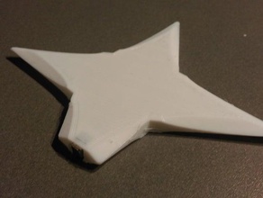 shuriken ímã do agregado familiar de geladeira magnética ninja estrela jogando star 3d print model - Mito3D