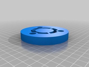 ubuntu circle vrienden de borden logo ' s 3d print model - Mito3D