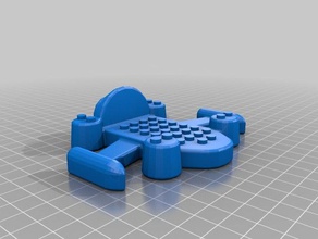 ruimteschip bouw blokken speelgoed beweeg een hovercraft hovership lego stenen 3d print model - Mito3D