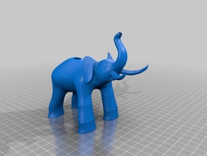 elephant tubo 3d stampa 3d print model - Mito3D