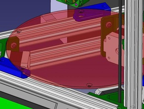 bedholder kossel 2020 3 d yazıcı parçalar ısıtmalı yatak 3d print model - Mito3D