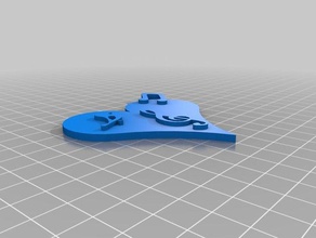 viool sleutel 3d afdrukken 3d print model - Mito3D