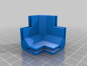meu personalizados paramétrico mini modular sistema de enquadramento bloco canto ferroviário partes 3d print model - Mito3D