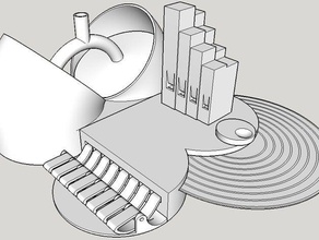 pompe manuelle seule octave orgue à tuyaux de la musique makeitloud pipes 3d print model - Mito3D
