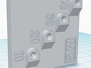 drill guide 10 20 30 40 mm diy 3d print model - Mito3D