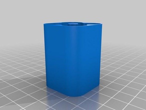 mi personalizados caso de la batería magnética 4 pilas aa diminuto imán tapa contenedores 3d print model - Mito3D