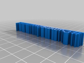 pummelwummel i segni loghi 3d divertente krzel nome 3d print model - Mito3D