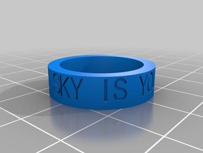 my customized ring inside outang personal edit rings air national guard military sky 3d print model - Mito3D