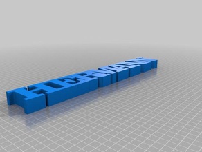 testo di hermann i segni loghi personalizzato 3d print model - Mito3D