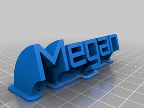 megan office personalizado 3d print model - Mito3D