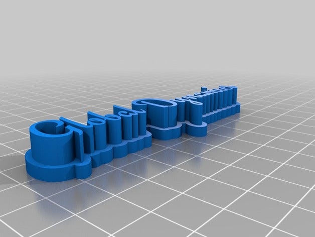 mijn aangepaste 3d-naam van de plaat beelden 3D print model - Mito3D