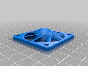 50mm coperchio della ventola di recesso led wire guide 3d stampa 3d print model - Mito3D