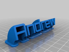 andrew office customized 3d print model - Mito3D