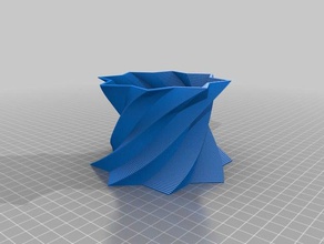 mijn aangepaste vierkante vaas cup armband generator inrichting 3d print model - Mito3D