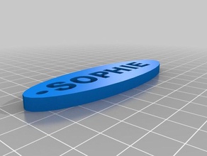 sophie keyring keychains 3d print model - Mito3D