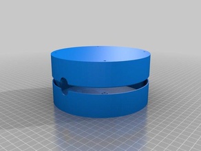 contenitore circolare hacked nissan leaf caricabatterie organizzazione personalizzato 3d print model - Mito3D