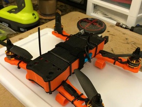 peão quad 230 reinventado hobby 250 quadcopter mini multicopter racer 3d print model - Mito3D