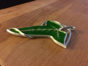 les feuilles de lorien pin v1 costume 3d print model - Mito3D