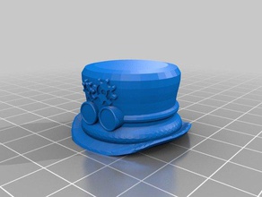 steampunk tophat pen topper office gears goggles pentopper hat 3d print model - Mito3D