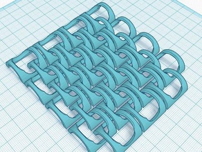 chainmail easily printed mechanical toys chain mail link 3d print model - Mito3D