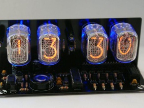 ebay nixie tüpü saati seti-12 led alarm 3d basılmış durumda diy -14 içinde in14 3d print model - Mito3D