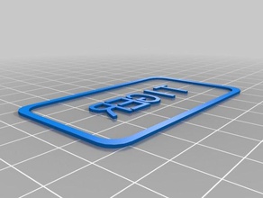 mi personalizados custiomizable nombre de la etiqueta signos logotipos 3d print model - Mito3D