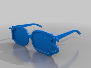 taylor swift glasses 3d printing 3d print model - Mito3D