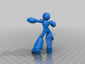 megaman amiibo smash 4 stile giocattolo gioco accessori megamanx bros super zero 3d print model - Mito3D