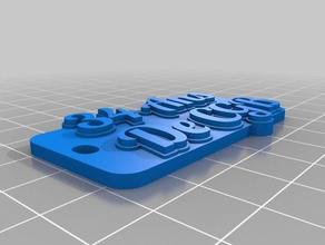 my customized multiline tag keychain organization 3d print model - Mito3D