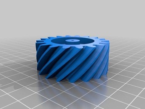 18 tooth helical gear parts 3d print model - Mito3D