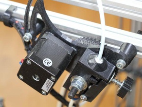 modified geared extruder delta printers 3d extruders 3d print model - Mito3D