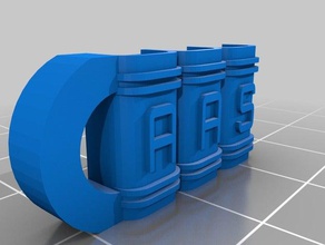 aas Anahtarlık özelleştirilmiş 3d print model - Mito3D