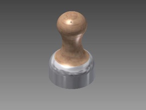 coffee tamper 40mm kitchen dining autodesk inventor 3d print model - Mito3D