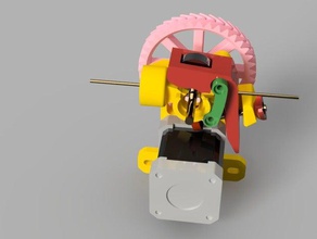 geared extruder v3 3d printer extruders gears herringbone gear 3d print model - Mito3D