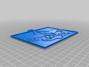 escoteiros do logotipo 2d a arte personalizado 3d print model - Mito3D