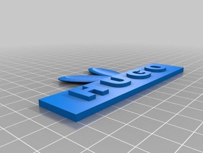 rabbit nametag 3d printing 3d print model - Mito3D