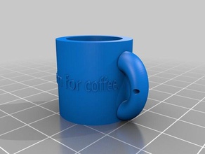 coffee keychain keychains quote 3d print model - Mito3D