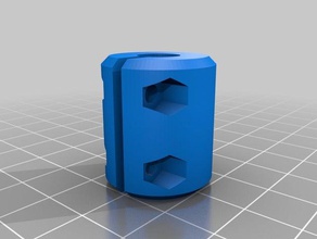 my customized parametric shaft coupler 3d printer parts 3d print model - Mito3D