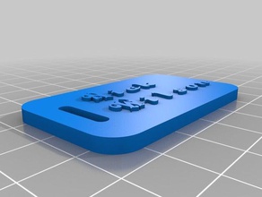 nick wilson bagagli etichetta organizzazione personalizzato 3d print model - Mito3D
