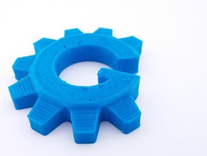 gearblast logotipo sinais logotipos 3d print model - Mito3D