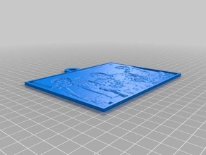 foto de navidad 2d art personalizado 3d print model - Mito3D