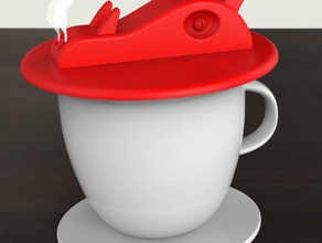 dragon cup cover food drink calor fun heat steam taza 3d print model - Mito3D