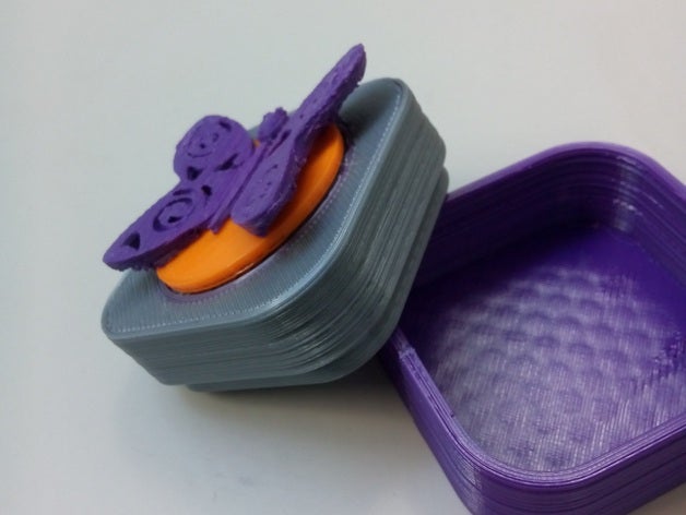 vlinder doosje inrichting 3D print model - Mito3D