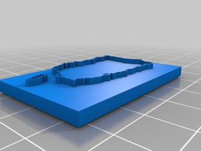 porto rico mapa arte 3d print model - Mito3D