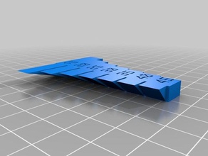il mio personalizzato sbalzo stampa di prova 3d la test 3d print model - Mito3D