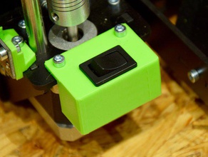 p3steel 2x led switch-case 3d de printer delen lightswitch prusa i3 staal 3d print model - Mito3D