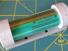 Suporte para bateria 18650 eletrônica 3d print model - Mito3D